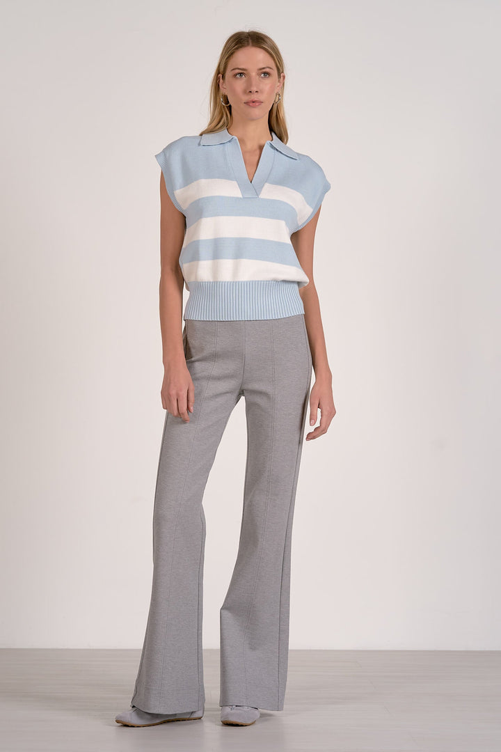 SLVLESS COLLAR SWEATER