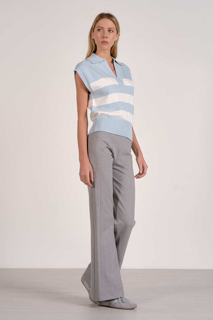 SLVLESS COLLAR SWEATER