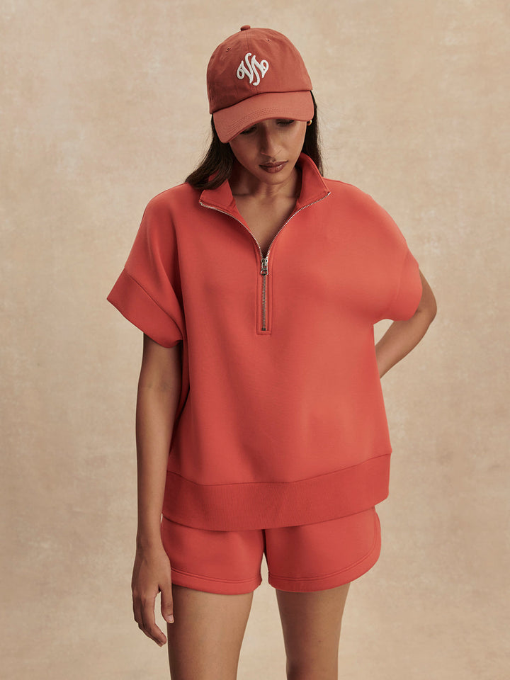 RITCHIE SHORT SLEEVE SWEATER SUMMER FIG