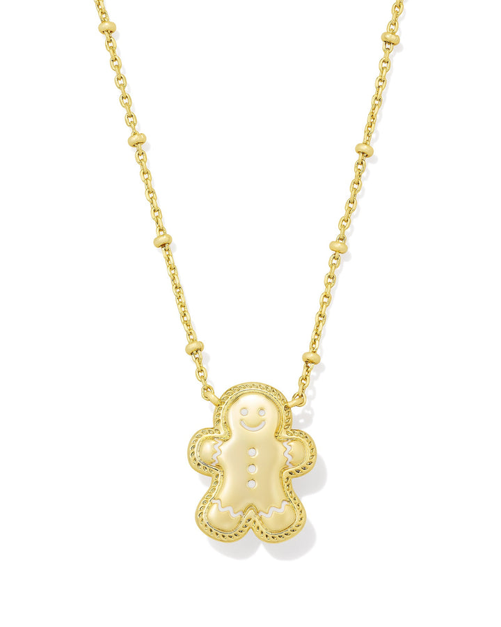 GINGERBREAD PENDANT NECKLACE