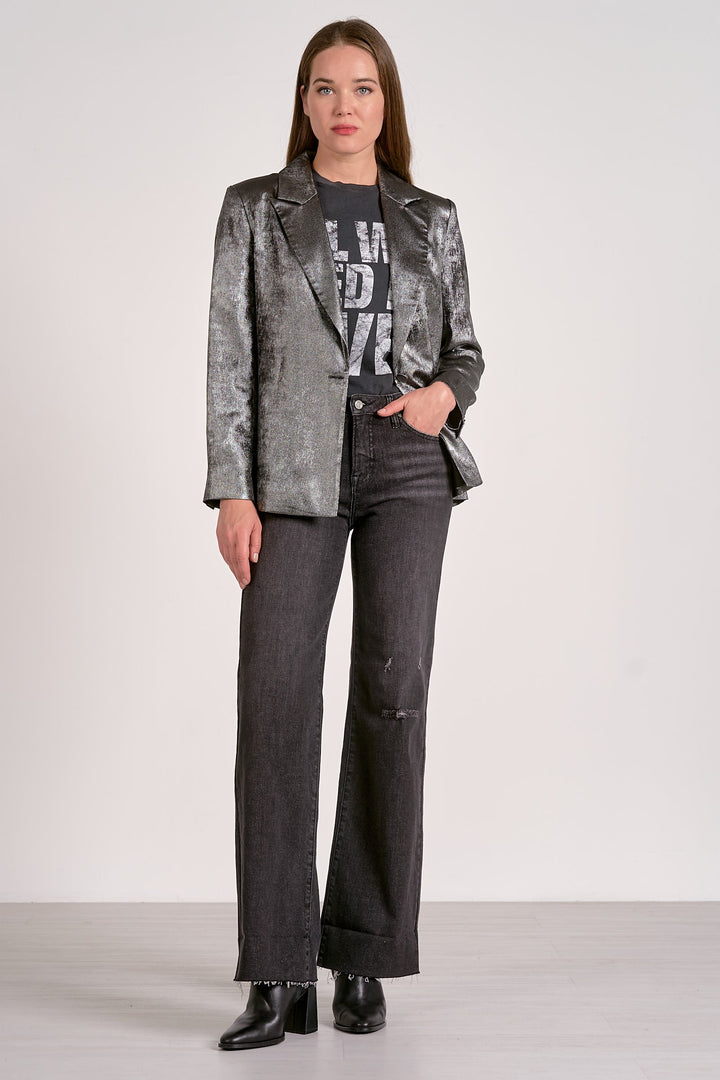 BLAZER W/WIDE LAPEL