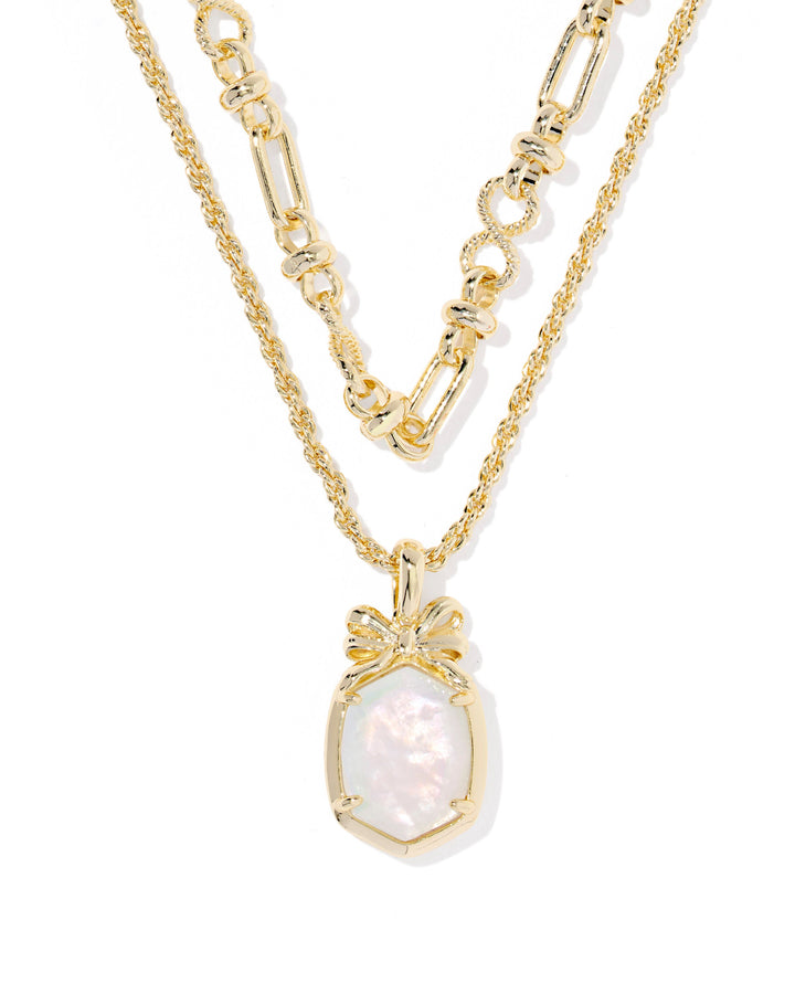DAPHNE BOW MULTI STRAND NECKLACE