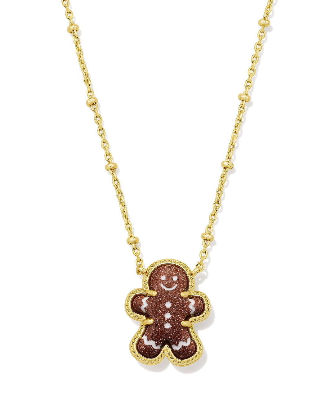 GINGERBREAD PENDANT NECKLACE