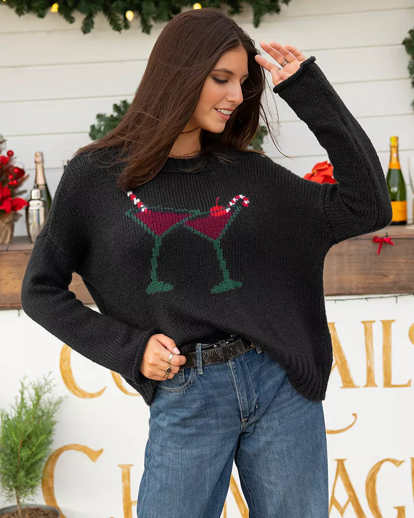 CHIN-CHIN CHUNKY CREW SWEATER