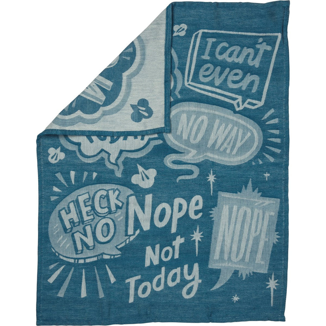 "NOPE, NOT TODAY" DISH TOWEL