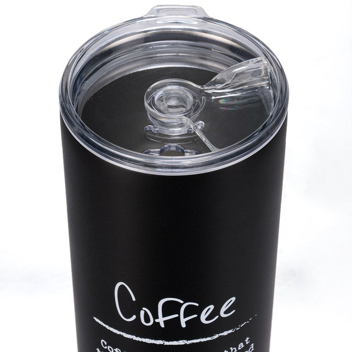 " COFFEE IS PROOF" COFFEE TUMBLER