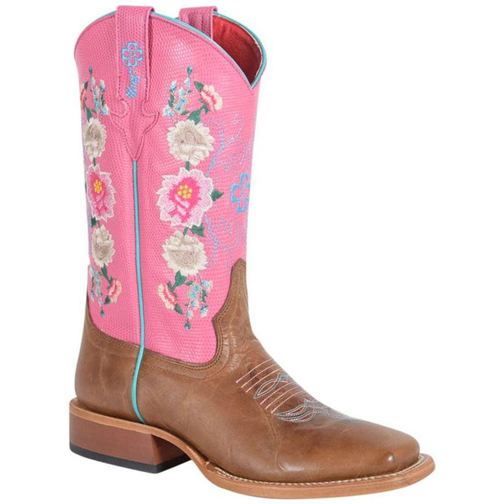 MACIE BEAN GIRL'S PINK LIZARD HONEY BUNCH BOOT