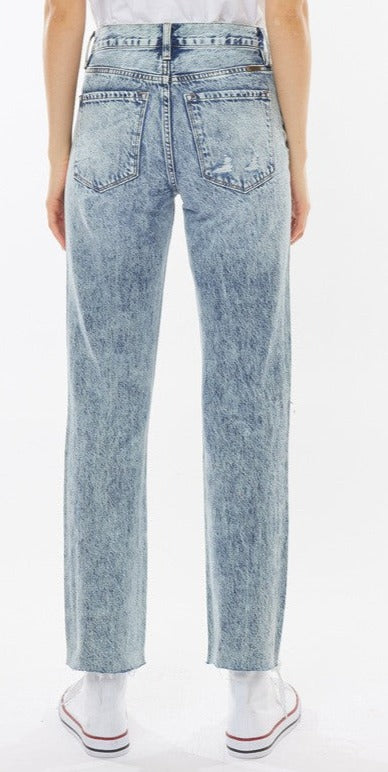 KANCAN CHESNEY HIGH RISE STRAIGHT LEG JEANS