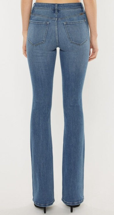 KANCAN ACACIA HIGH RISE BOOTCUT JEANS in MEDIUM WASH