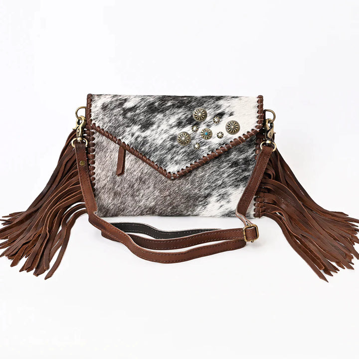 AMERICAN DARLING COWHIDE CROSSBODY ENVELOPE PURSE