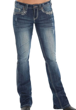 Cowgirl Tuff "Aztec Rocker" Boot Cut Jeans