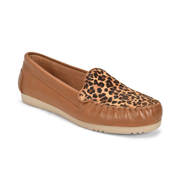 FIVE TRIBE "FIERCE" LEOPARD LOAFER WOMEN'S SHOE