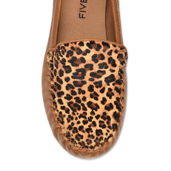 FIVE TRIBE "FIERCE" LEOPARD LOAFER WOMEN'S SHOE