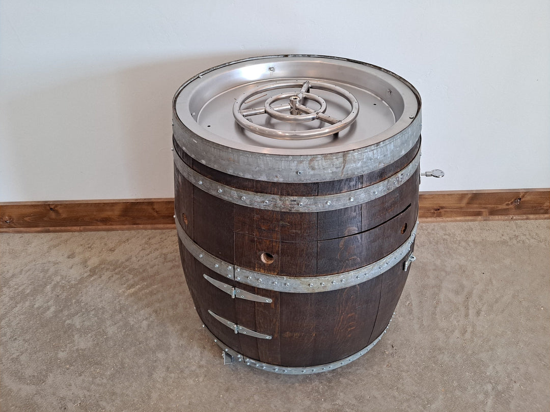 Fire Pit - Propane Wine Barrel