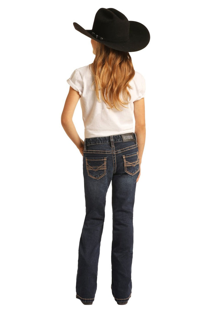 Rock and Roll Girls BOOTCUT Jean DARK Wash