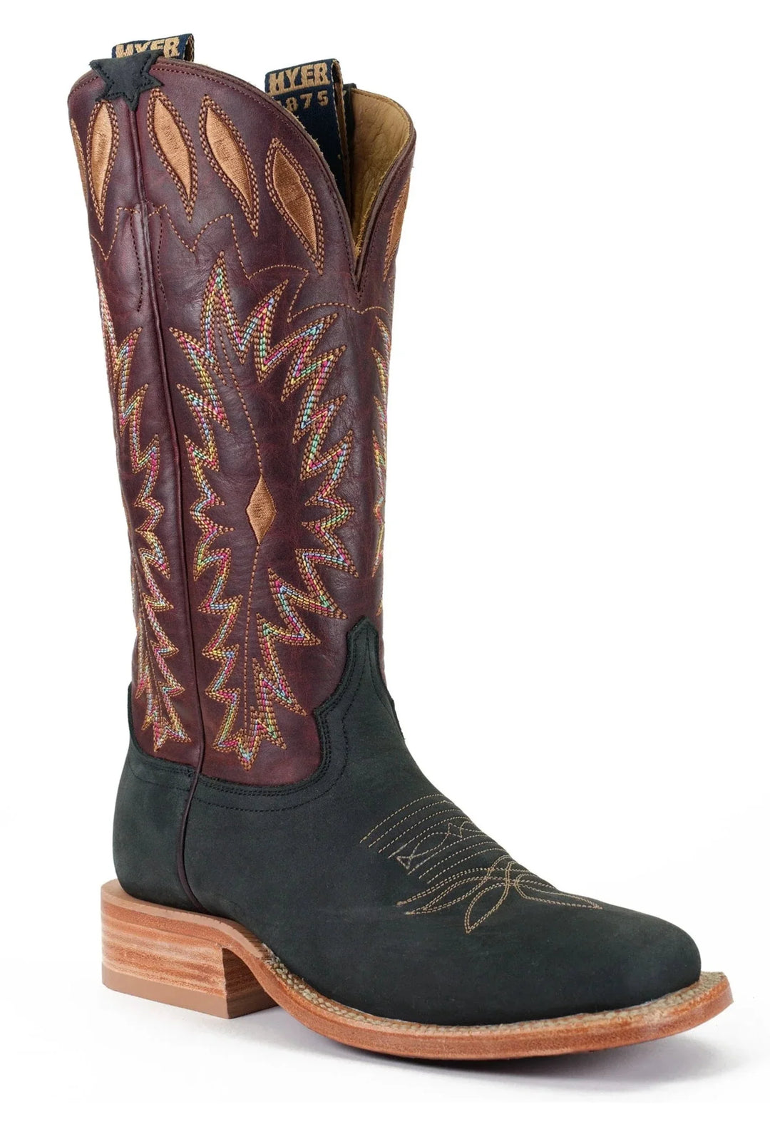 *40% OFF AT CHECKOUT* HYER "CHERRYVALE" LADIES BOOTS in BLACK/COGNAC