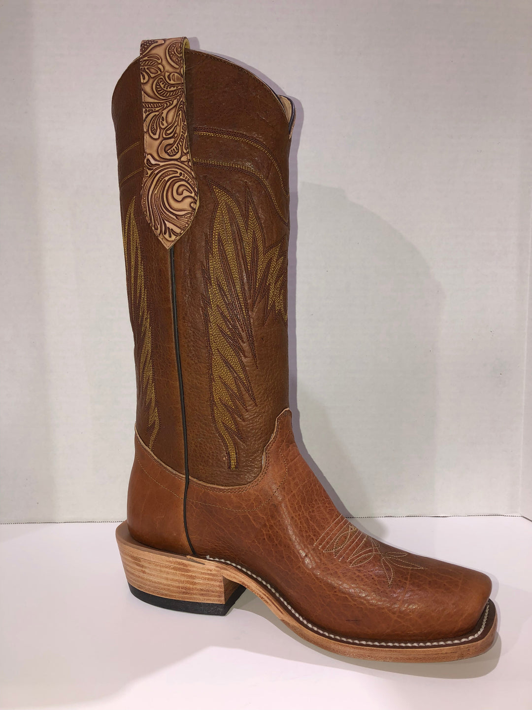 TAN NAVAJO BISON OLATHE MENS BOOT