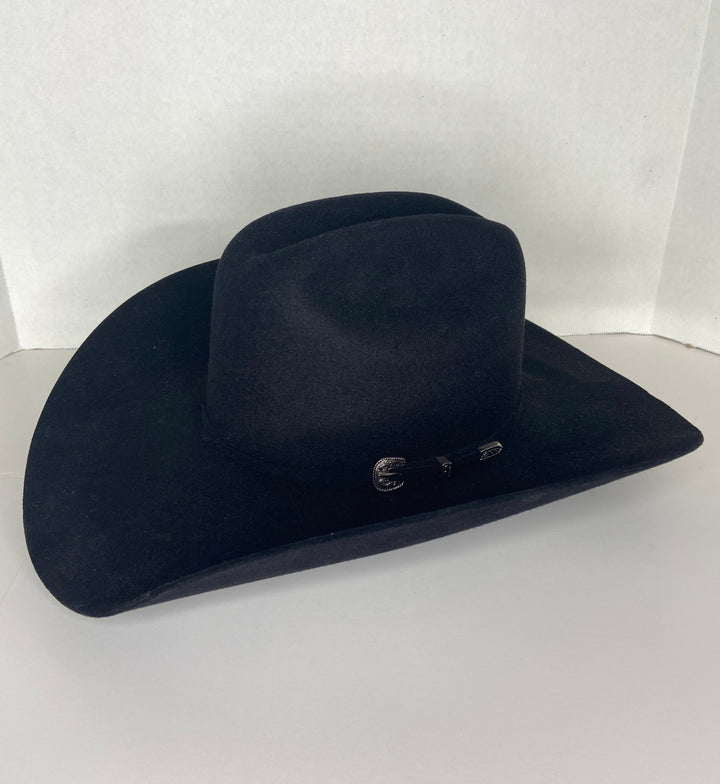 SERRATELLI 6X LATIGO BLACK FELT HAT