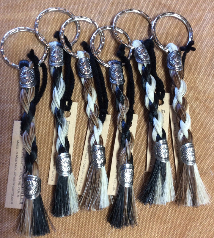 Keychain with Horse Hair 2 Tone