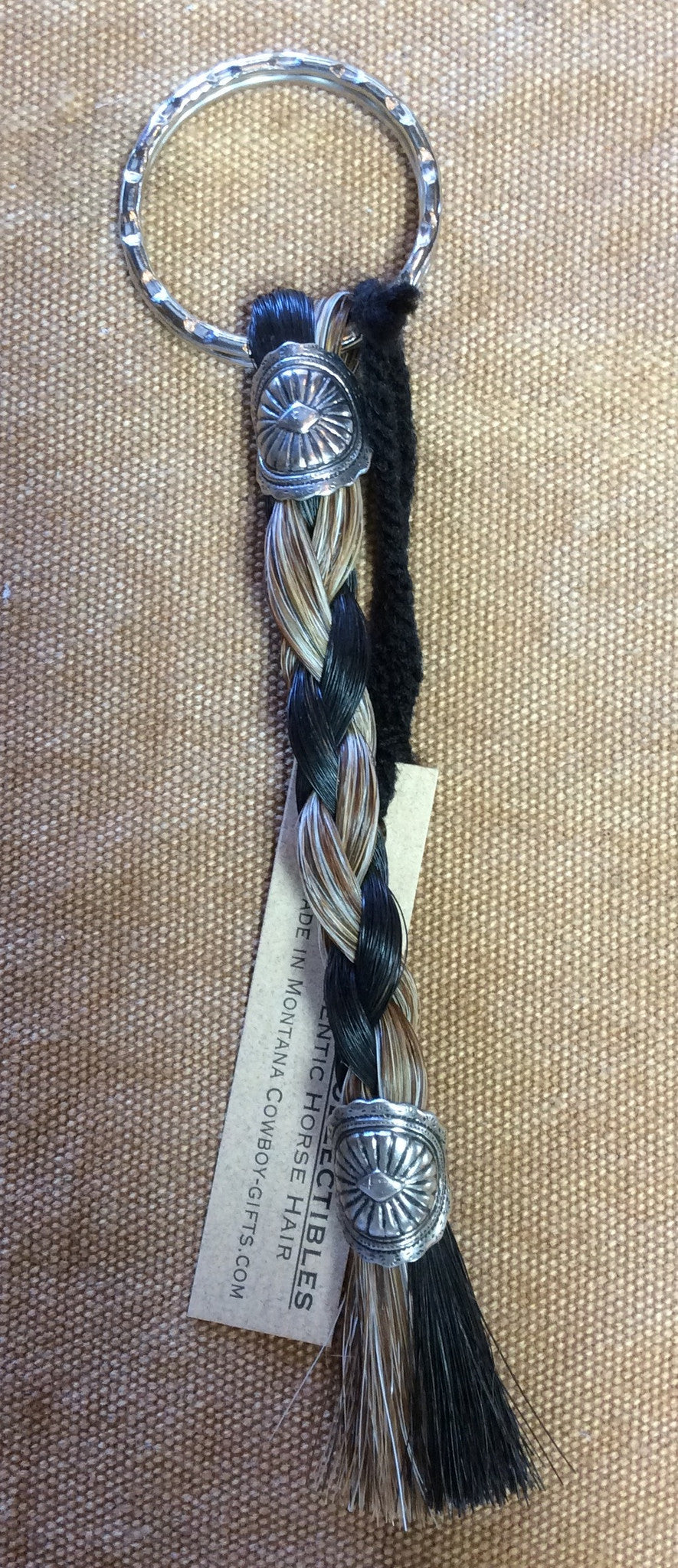 Keychain with Horse Hair 2 Tone