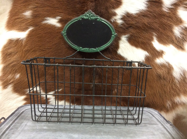 Metal baskets with Chalkboard