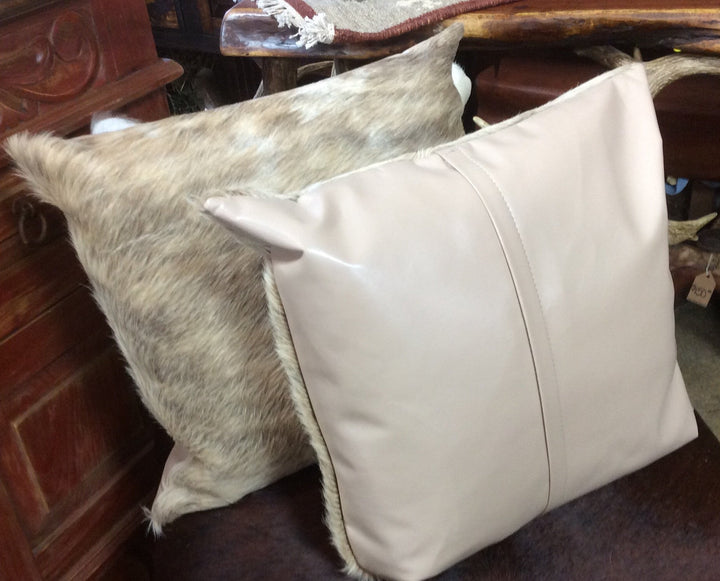 Cowhide pillow