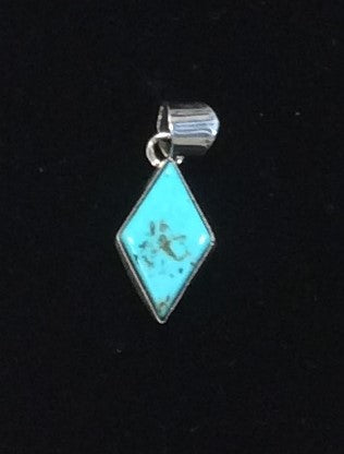 Turquoise Diamond Shaped Pendent