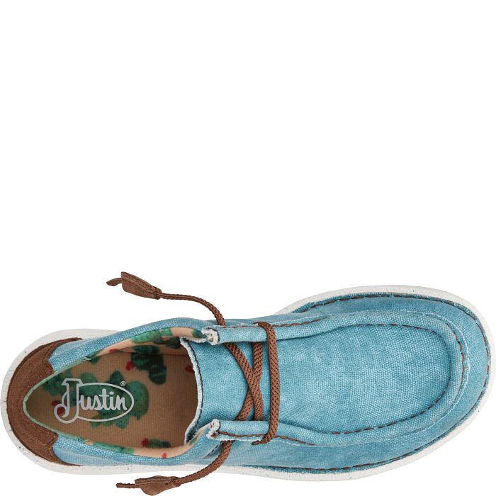 JUSTIN LADIES HAZER SHOES in TURQUOISE