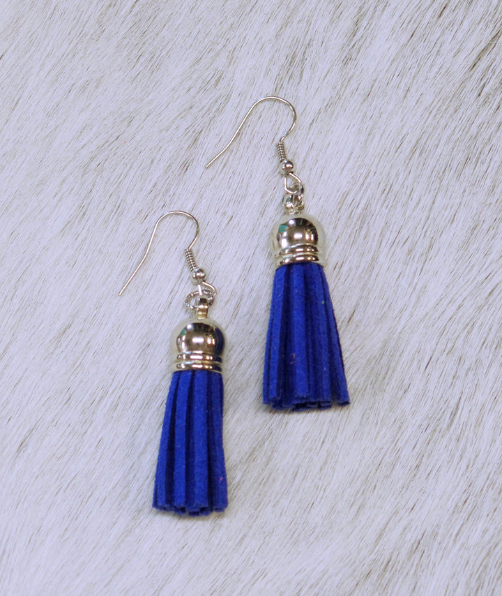 Suede Tassel Earrings