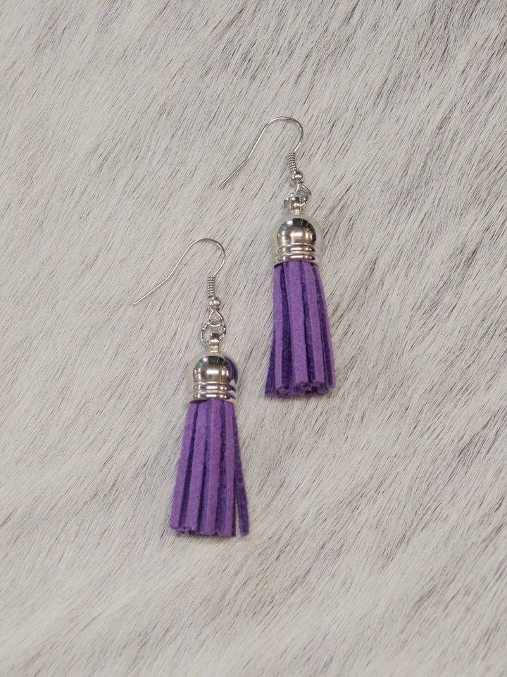 Suede Tassel Earrings