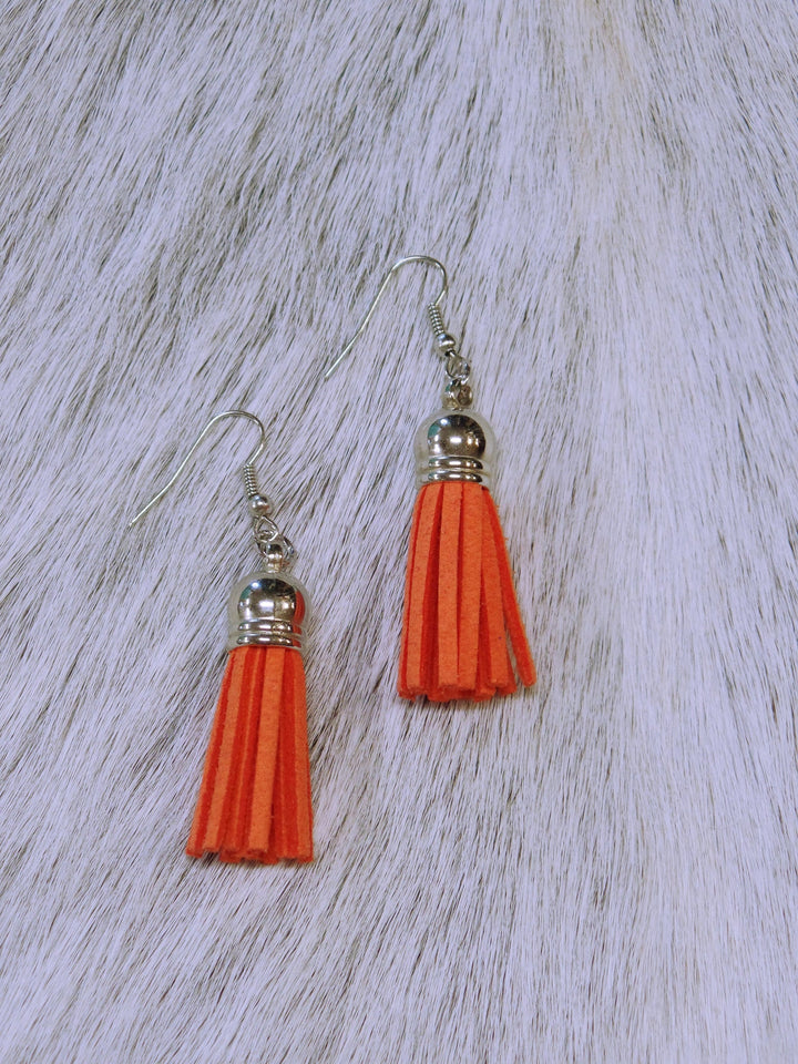 Suede Tassel Earrings