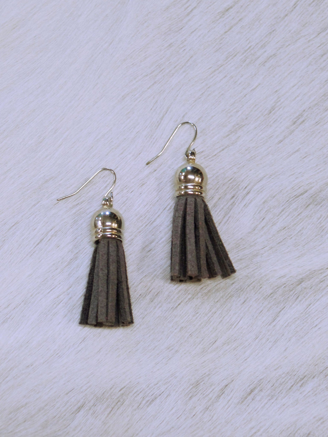 Suede Tassel Earrings