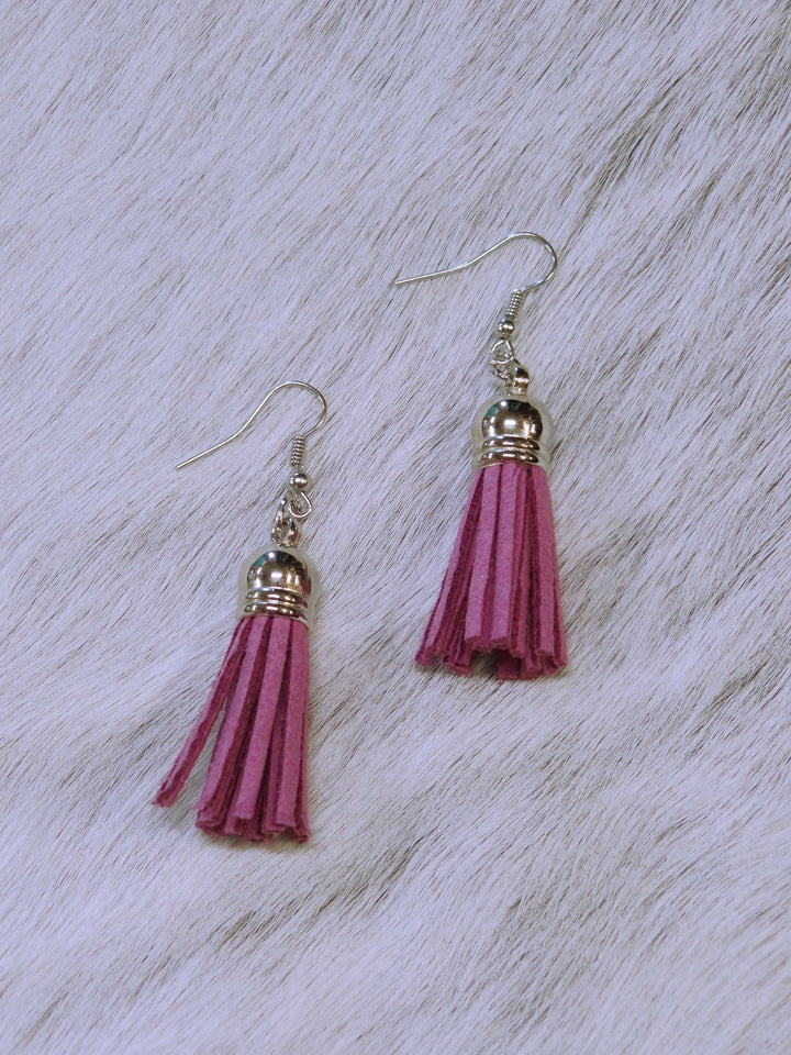 Suede Tassel Earrings