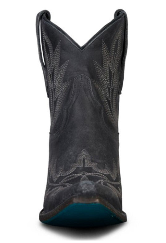 LANE "LEXINGTON" SHORTIE BOOTS in BLACK