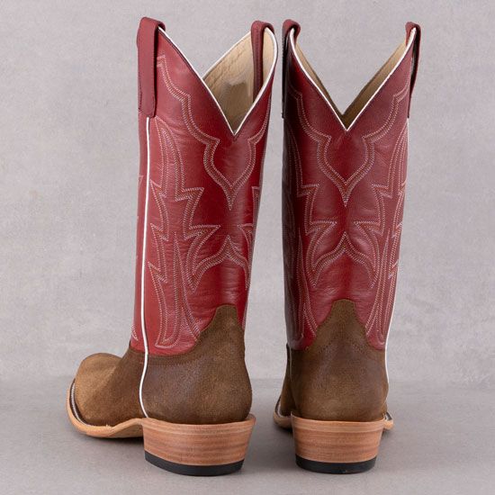 MACIE BEAN "WAXY COMMANDER" RED LADIES BOOTS