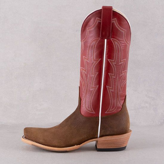 MACIE BEAN "WAXY COMMANDER" RED LADIES BOOTS