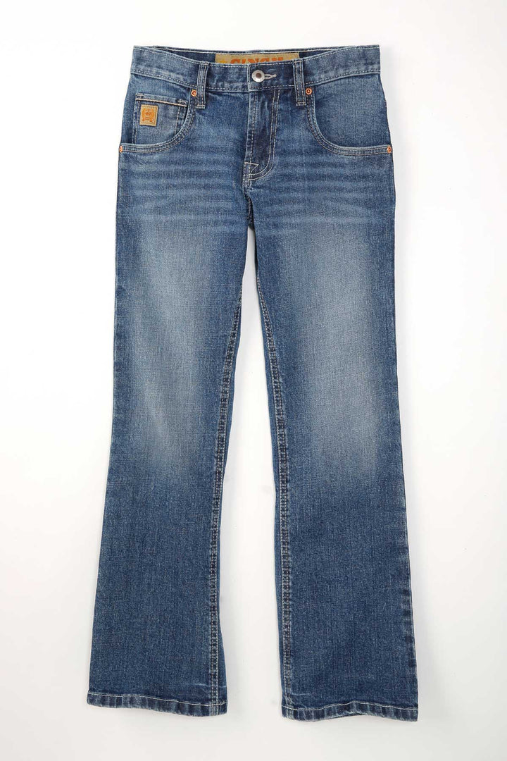 CINCH BOY'S RELAXED FIT JEAN - MEDIUM STONEWASH