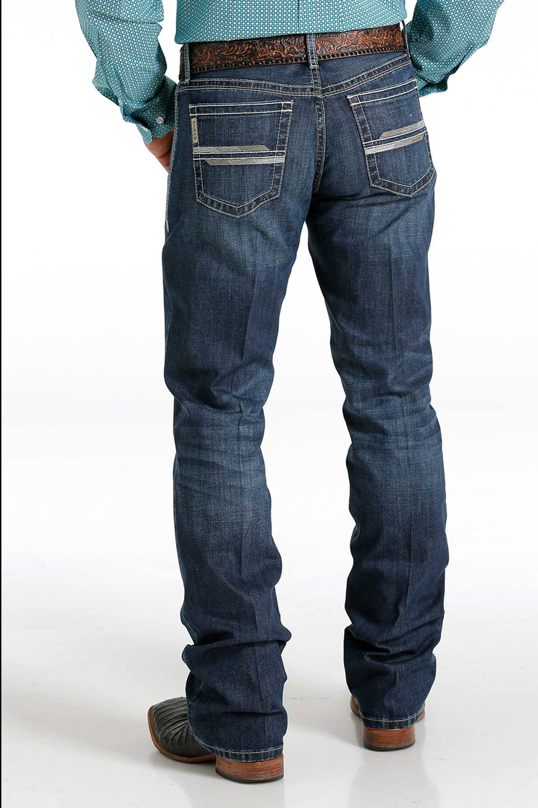 CINCH MEN'S IAN BOOT CUT DARK STONEWASH JEAN