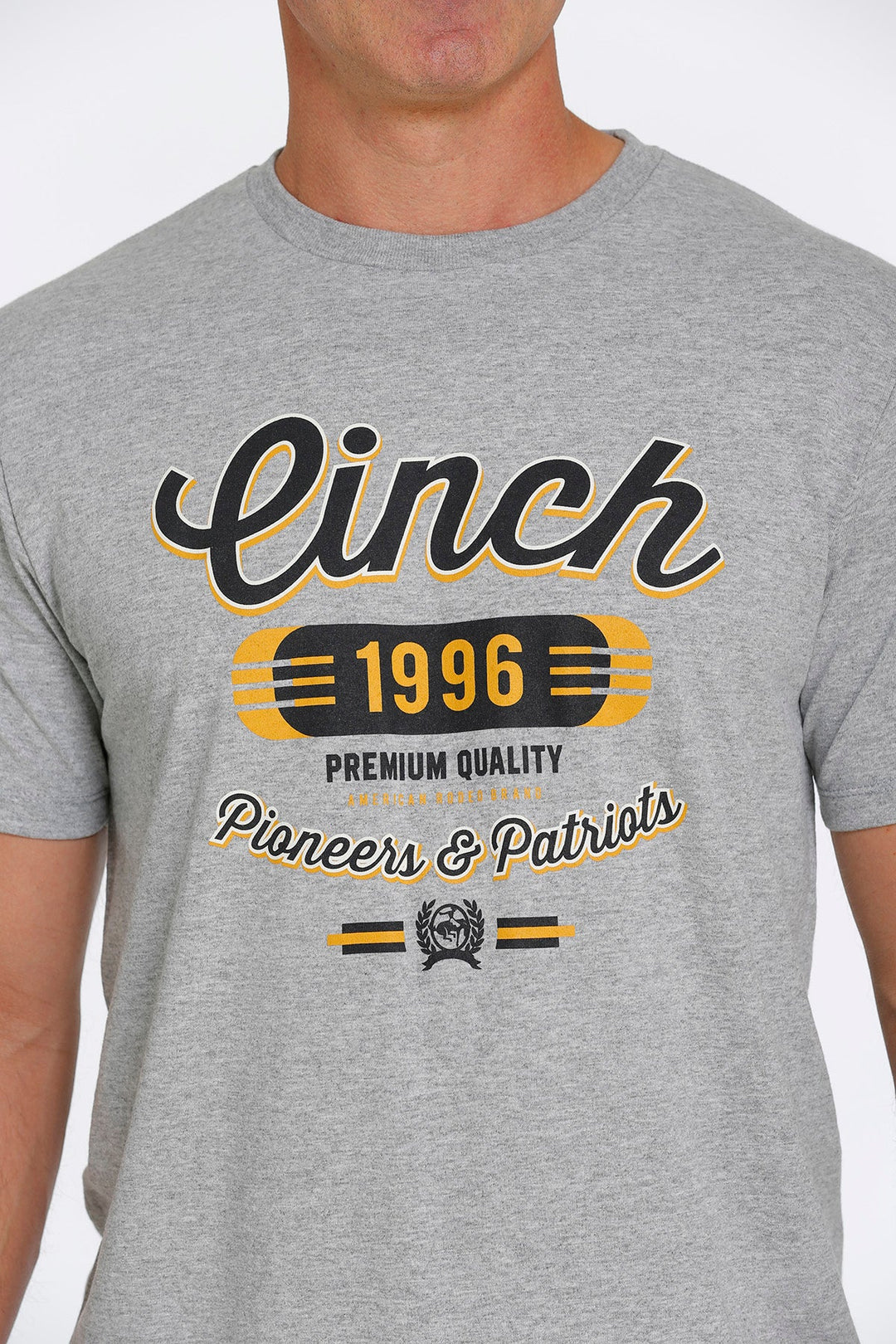 Cinch Mens Pioneers & Patriots T-Shirt -- Grey