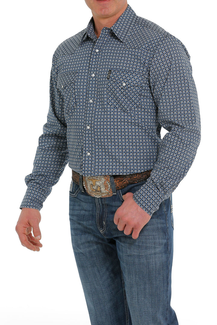 CINCH MEN'S MODERN FIT SNAP WESTERN SHIRT - BLUE