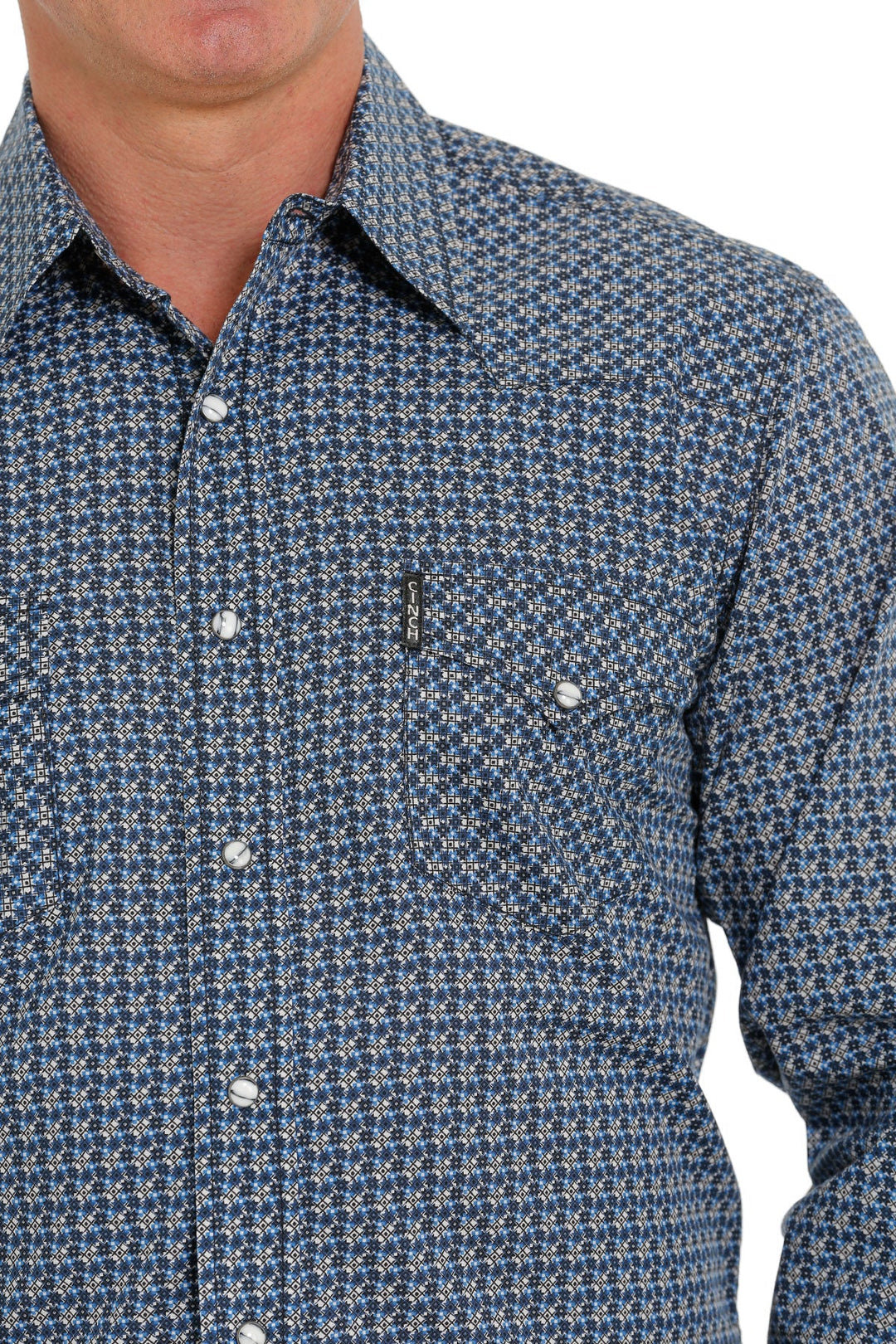 CINCH MEN'S MODERN FIT SNAP WESTERN SHIRT - BLUE