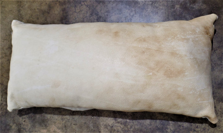 NATURAL HAIRLESS COWHIDE LUMBAR PILLOW