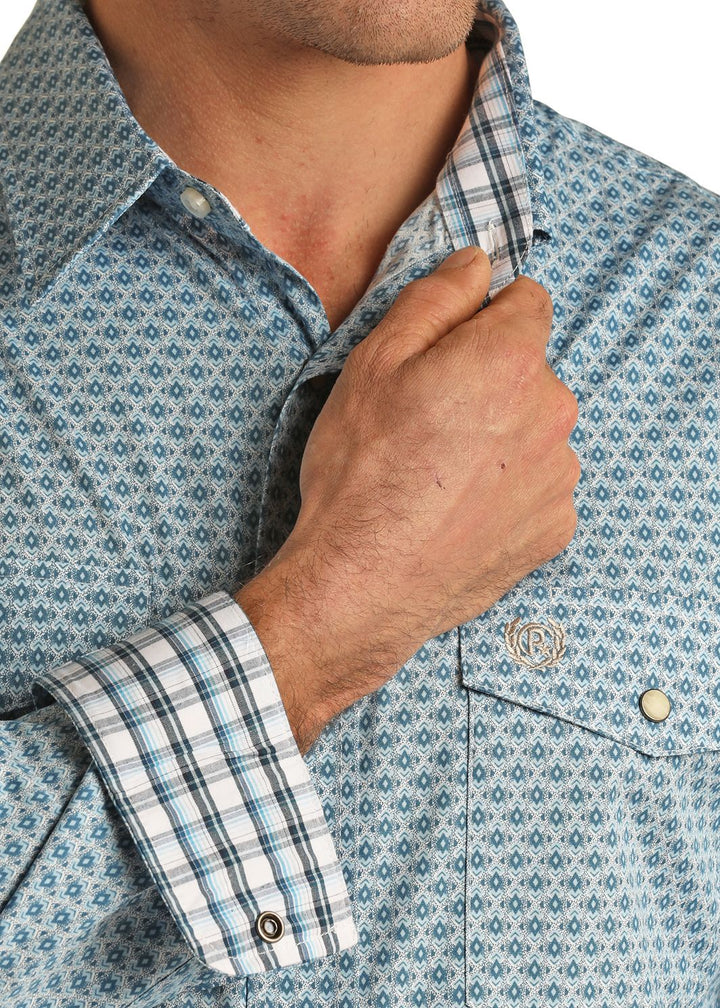 PANHANDLE MENS GEO PRINT SHIRT