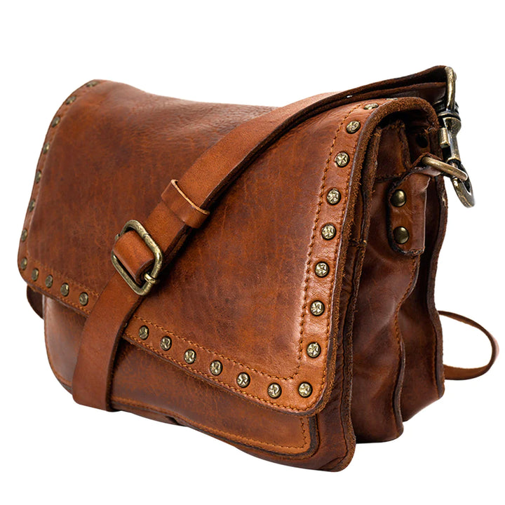 SPAGHETTI WESTERN COGNAC LEATHER CROSSBODY