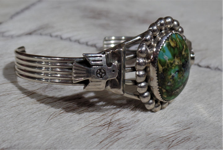 Royston Turquoise Thunderbird Cuff Bracelet