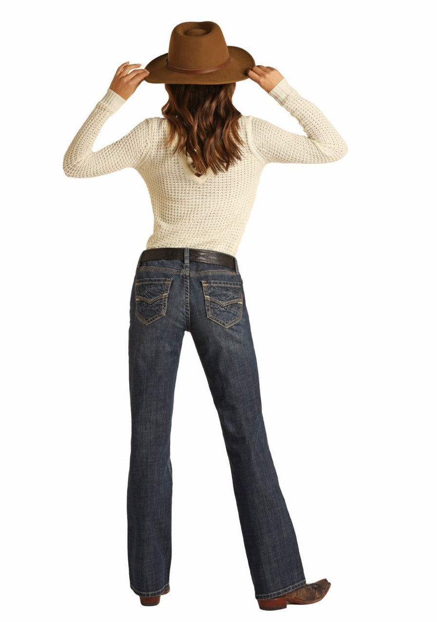 Rock & Roll Ladies Mid-Rise Bootcut