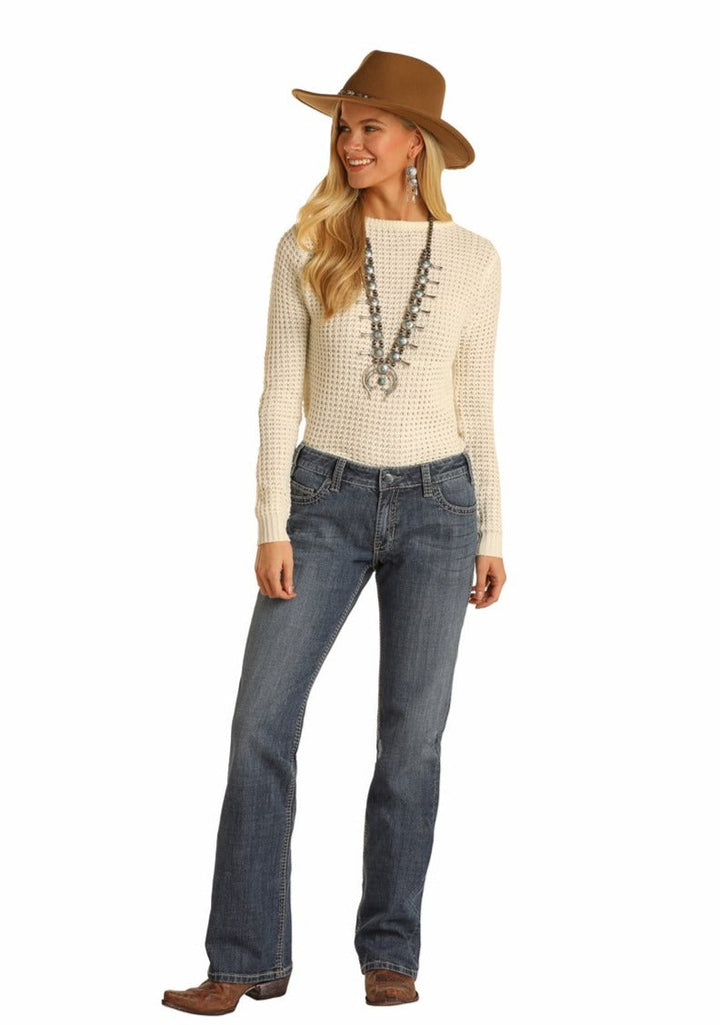 Rock & Roll Ladies Boyfriends Jeans LIGHT WASH