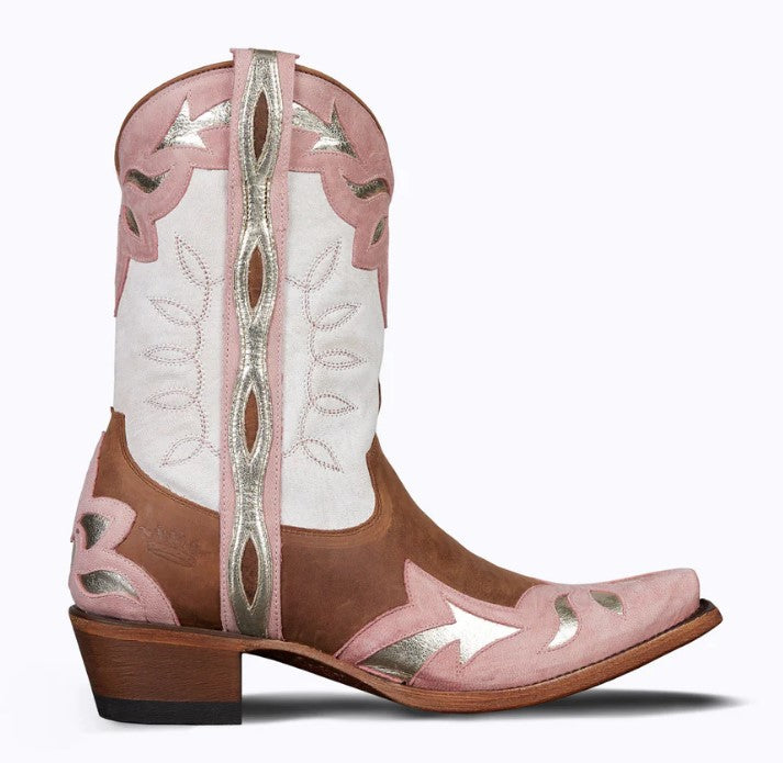 JUNK GYPSY by LANE "DIME STORE COWGIRL" SHORTIE BOOTS in BLUSH