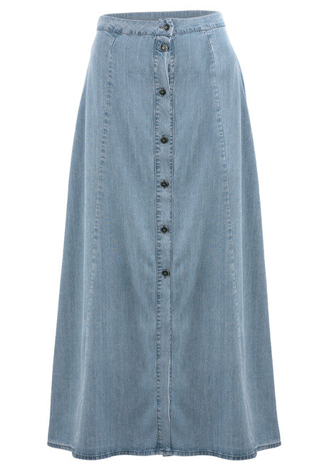 TASHA POLIZZI HARPER DENIM TENCELI SKIRT **SALE**