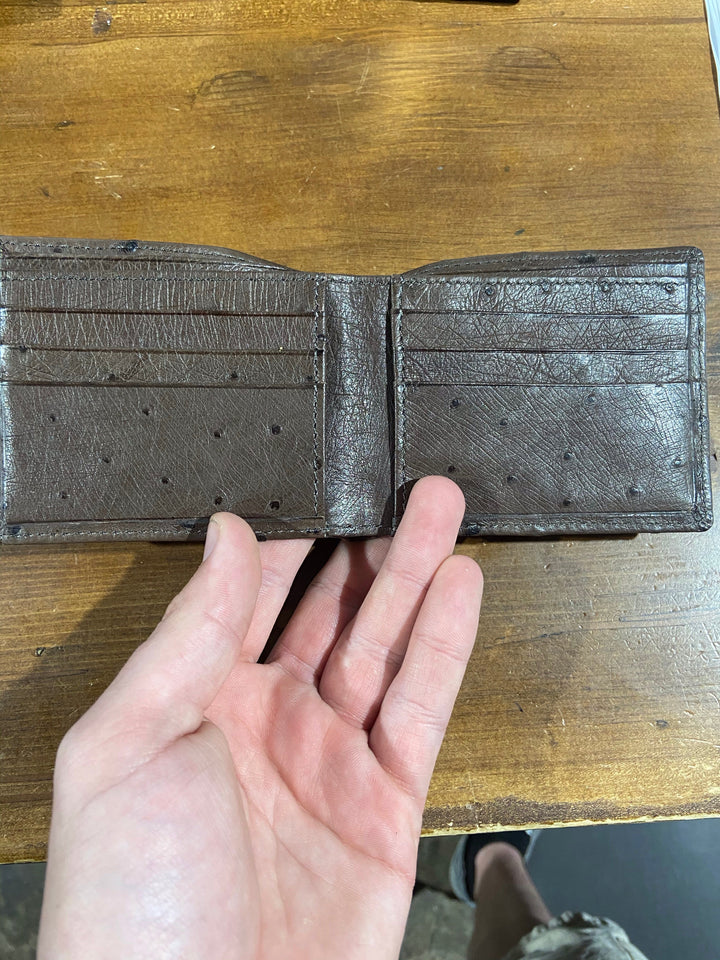 Ostrich bifold wallet